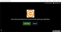 Desktop Screenshot of evanstaxandaccounting.com